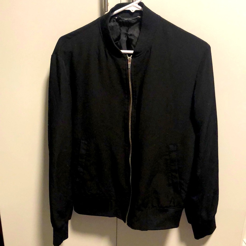 Zara’s Black Bomber Jacket